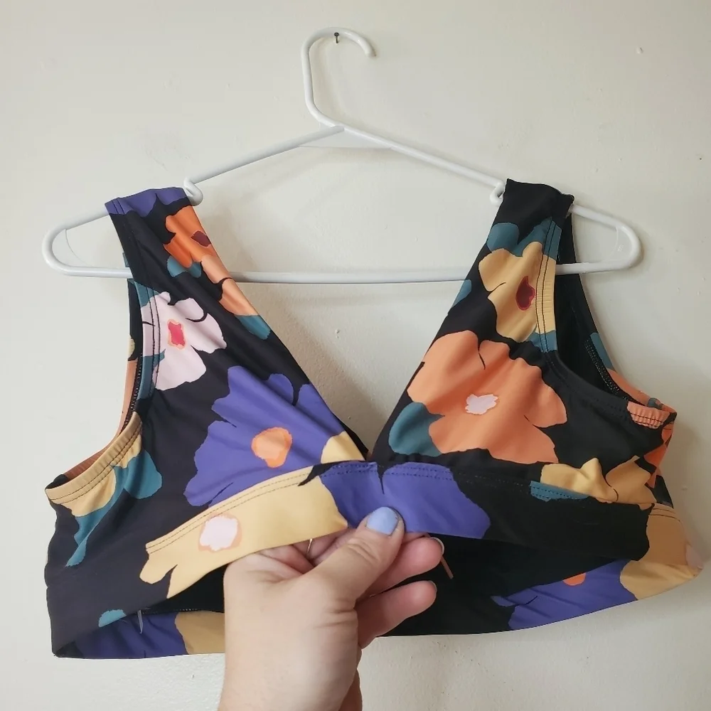 ModCloth Madison Bikini Swim Top Retro Bloom Size 1X
